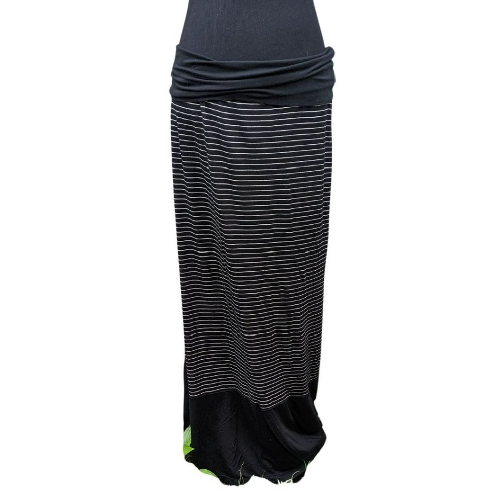 MAX STUDIO Striped Maxi Skirt Sz L